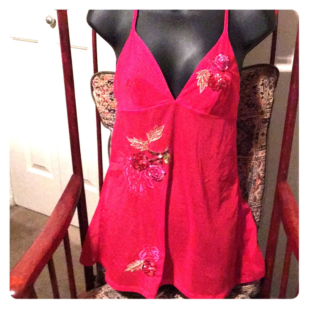 Victoria’s secret red nighty size small.